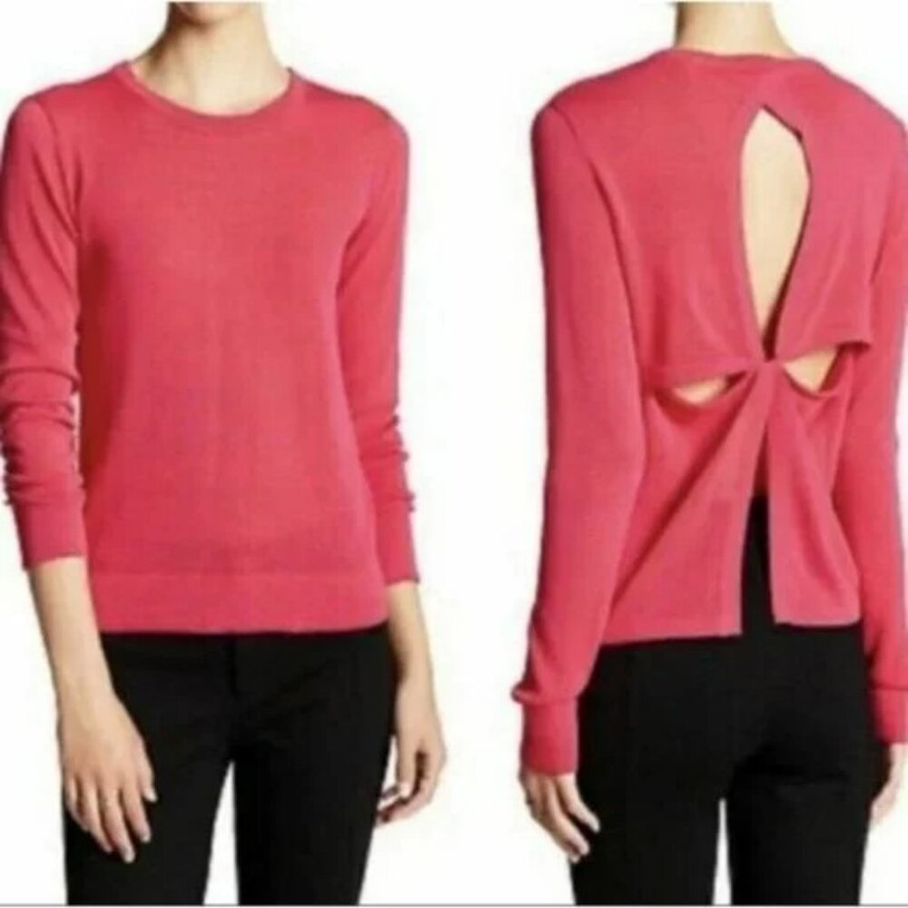 Knox Cutout Sweater Hot Pink Crew-neck Sweater by A.L.C.
